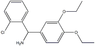 (2-chlorophenyl)(3,4-diethoxyphenyl)methanamine Structure