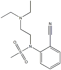 (2-cyanophenyl)-N-[2-(diethylamino)ethyl]methanesulfonamide 구조식 이미지