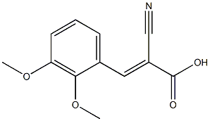 (2E)-2-cyano-3-(2,3-dimethoxyphenyl)acrylic acid Structure
