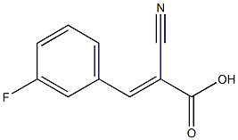 (2E)-2-cyano-3-(3-fluorophenyl)acrylic acid 구조식 이미지