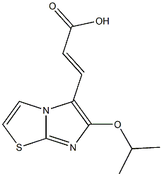(2E)-3-(6-isopropoxyimidazo[2,1-b][1,3]thiazol-5-yl)acrylic acid Structure