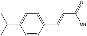 (2E)-3-[4-(propan-2-yl)phenyl]prop-2-enoic acid Structure