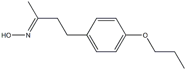 (2E)-4-(4-propoxyphenyl)butan-2-one oxime 구조식 이미지