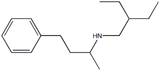 (2-ethylbutyl)(4-phenylbutan-2-yl)amine 구조식 이미지