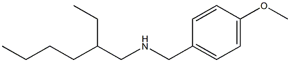 (2-ethylhexyl)[(4-methoxyphenyl)methyl]amine Structure