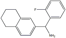 (2-fluorophenyl)(5,6,7,8-tetrahydronaphthalen-2-yl)methanamine 구조식 이미지