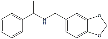 (2H-1,3-benzodioxol-5-ylmethyl)(1-phenylethyl)amine 구조식 이미지