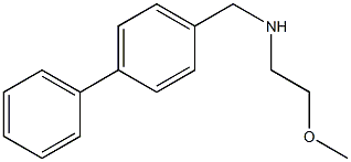 (2-methoxyethyl)[(4-phenylphenyl)methyl]amine Structure