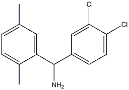 (3,4-dichlorophenyl)(2,5-dimethylphenyl)methanamine Structure