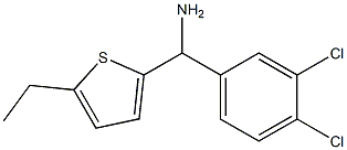 (3,4-dichlorophenyl)(5-ethylthiophen-2-yl)methanamine Structure