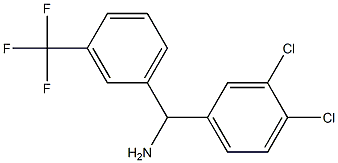 (3,4-dichlorophenyl)[3-(trifluoromethyl)phenyl]methanamine Structure