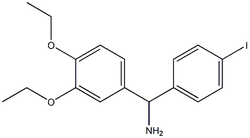 (3,4-diethoxyphenyl)(4-iodophenyl)methanamine 구조식 이미지