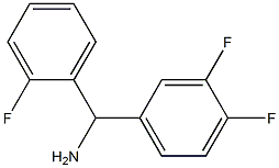 (3,4-difluorophenyl)(2-fluorophenyl)methanamine Structure