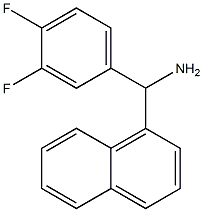 (3,4-difluorophenyl)(naphthalen-1-yl)methanamine Structure