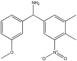 (3,4-dimethyl-5-nitrophenyl)(3-methoxyphenyl)methanamine Structure