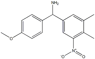 (3,4-dimethyl-5-nitrophenyl)(4-methoxyphenyl)methanamine 구조식 이미지