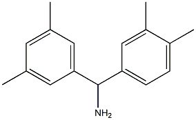 (3,4-dimethylphenyl)(3,5-dimethylphenyl)methanamine 구조식 이미지