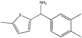 (3,4-dimethylphenyl)(5-methylthiophen-2-yl)methanamine Structure