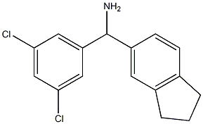 (3,5-dichlorophenyl)(2,3-dihydro-1H-inden-5-yl)methanamine Structure
