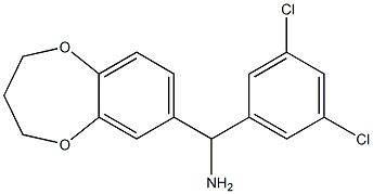 (3,5-dichlorophenyl)(3,4-dihydro-2H-1,5-benzodioxepin-7-yl)methanamine Structure