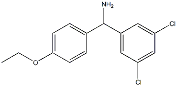 (3,5-dichlorophenyl)(4-ethoxyphenyl)methanamine Structure
