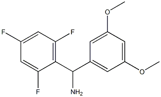 (3,5-dimethoxyphenyl)(2,4,6-trifluorophenyl)methanamine Structure
