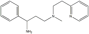(3-amino-3-phenylpropyl)(methyl)[2-(pyridin-2-yl)ethyl]amine Structure