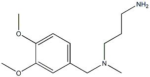 (3-aminopropyl)[(3,4-dimethoxyphenyl)methyl]methylamine Structure