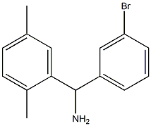 (3-bromophenyl)(2,5-dimethylphenyl)methanamine 구조식 이미지