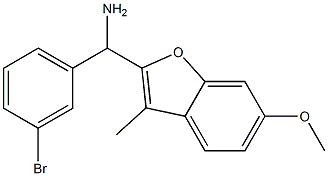 (3-bromophenyl)(6-methoxy-3-methyl-1-benzofuran-2-yl)methanamine 구조식 이미지