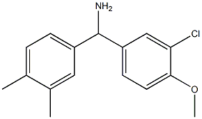(3-chloro-4-methoxyphenyl)(3,4-dimethylphenyl)methanamine Structure