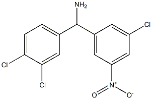(3-chloro-5-nitrophenyl)(3,4-dichlorophenyl)methanamine 구조식 이미지
