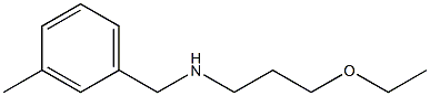 (3-ethoxypropyl)[(3-methylphenyl)methyl]amine Structure