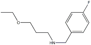 (3-ethoxypropyl)[(4-fluorophenyl)methyl]amine Structure