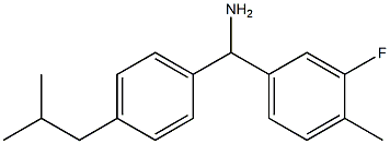 (3-fluoro-4-methylphenyl)[4-(2-methylpropyl)phenyl]methanamine 구조식 이미지
