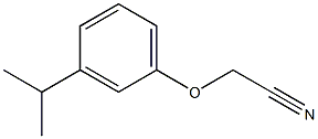 (3-isopropylphenoxy)acetonitrile 구조식 이미지