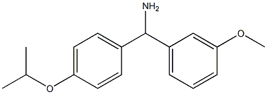 (3-methoxyphenyl)[4-(propan-2-yloxy)phenyl]methanamine 구조식 이미지