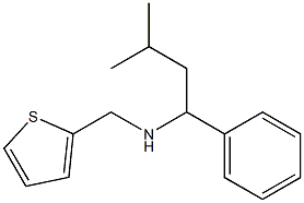 (3-methyl-1-phenylbutyl)(thiophen-2-ylmethyl)amine 구조식 이미지