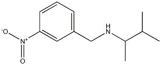 (3-methylbutan-2-yl)[(3-nitrophenyl)methyl]amine Structure