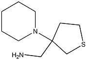 (3-piperidin-1-yltetrahydrothien-3-yl)methylamine Structure