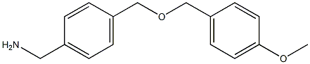 (4-{[(4-methoxyphenyl)methoxy]methyl}phenyl)methanamine Structure