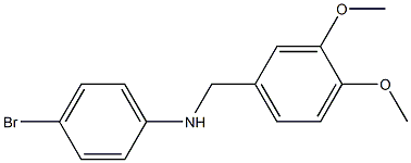 (4-bromophenyl)(3,4-dimethoxyphenyl)methylamine 구조식 이미지