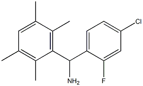 (4-chloro-2-fluorophenyl)(2,3,5,6-tetramethylphenyl)methanamine Structure