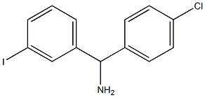 (4-chlorophenyl)(3-iodophenyl)methanamine 구조식 이미지