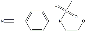 (4-cyanophenyl)-N-(2-methoxyethyl)methanesulfonamide Structure