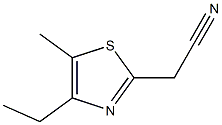 (4-ethyl-5-methyl-1,3-thiazol-2-yl)acetonitrile 구조식 이미지