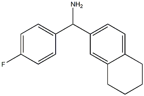 (4-fluorophenyl)(5,6,7,8-tetrahydronaphthalen-2-yl)methanamine 구조식 이미지