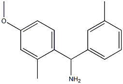 (4-methoxy-2-methylphenyl)(3-methylphenyl)methanamine Structure