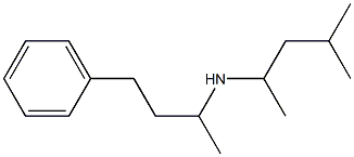 (4-methylpentan-2-yl)(4-phenylbutan-2-yl)amine Structure
