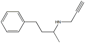 (4-phenylbutan-2-yl)(prop-2-yn-1-yl)amine 구조식 이미지